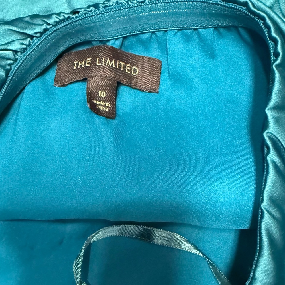 The Limited Strapless Dress in Deep Teal | Sz 10 - Picture 3 of 3